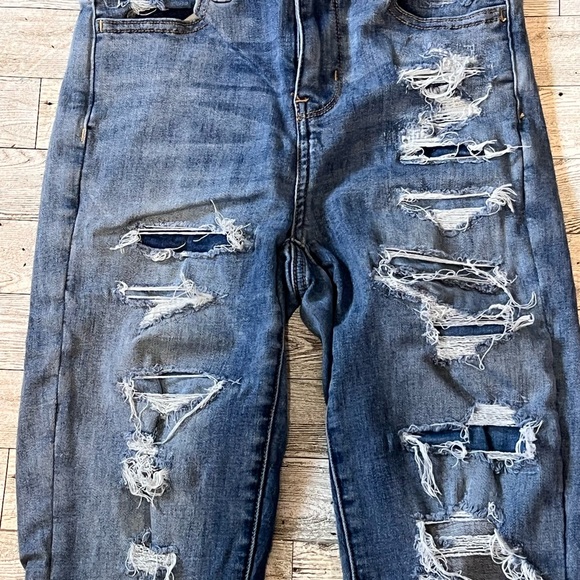 American Eagle Next Level Stretch Curvy Hi Rise Jegging Distressed Women 0 Reg - Picture 2 of 14